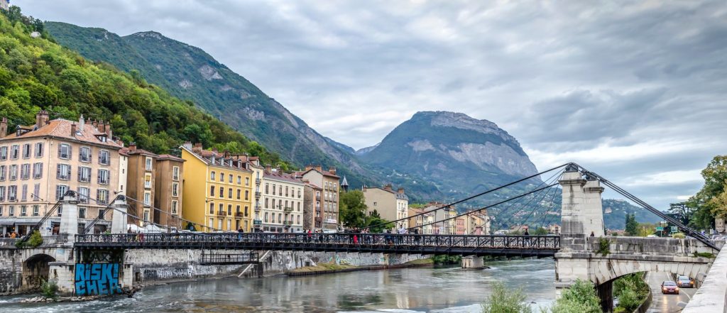 La passerelle Saint-Laurent à Grenoble